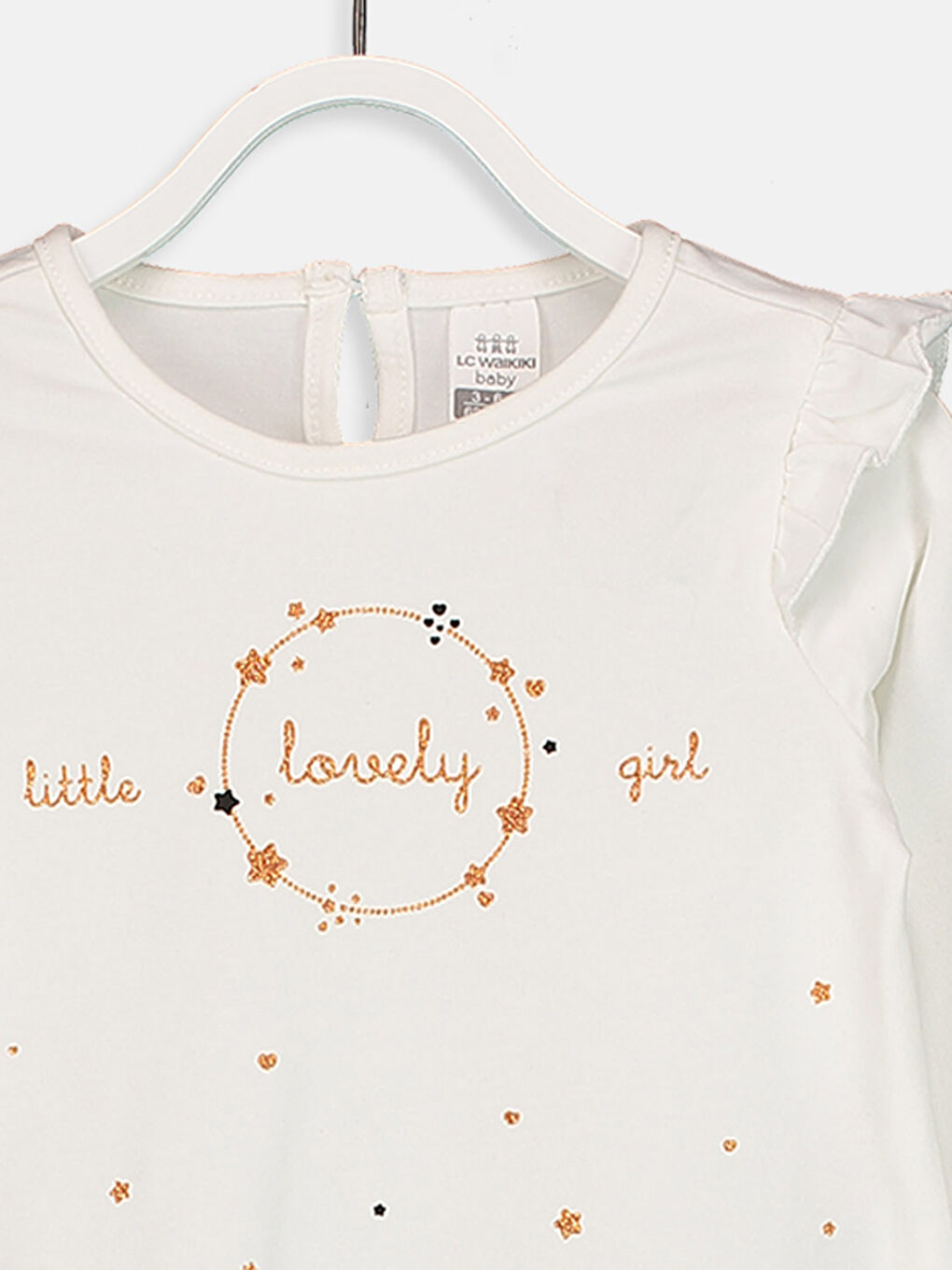 Baby Girl WHITE Bodysuit-4