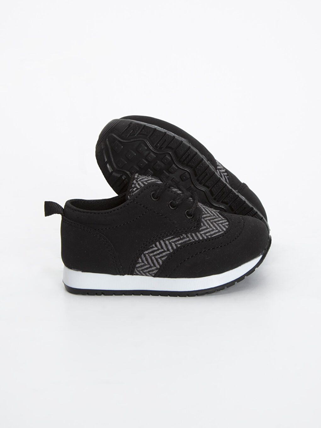 Siyah Erkek Bebek Bağcıklı Spor Ayakkabı-1