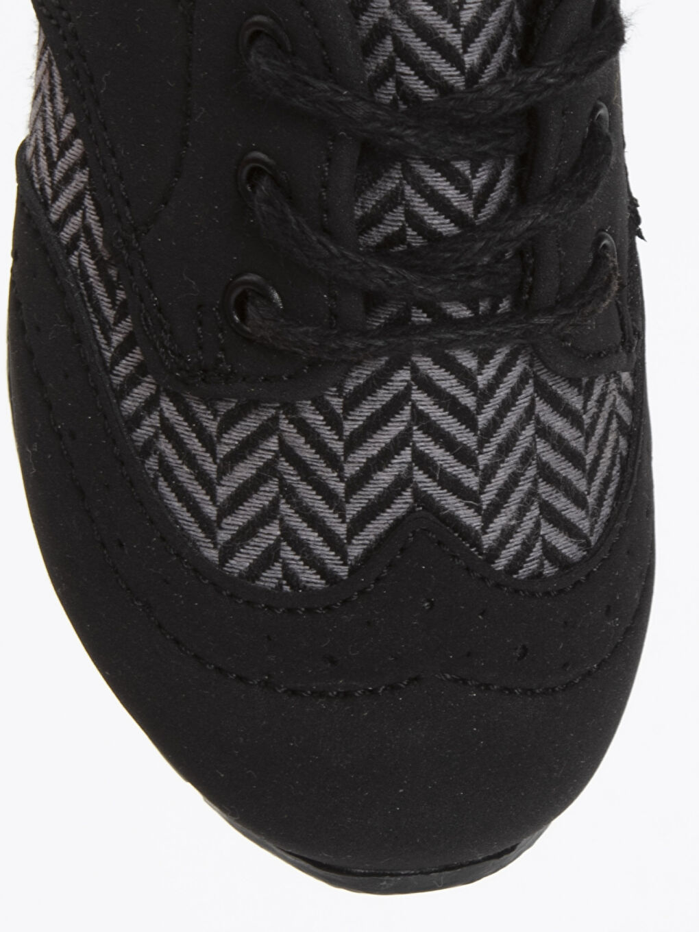 Siyah Erkek Bebek Bağcıklı Spor Ayakkabı-4