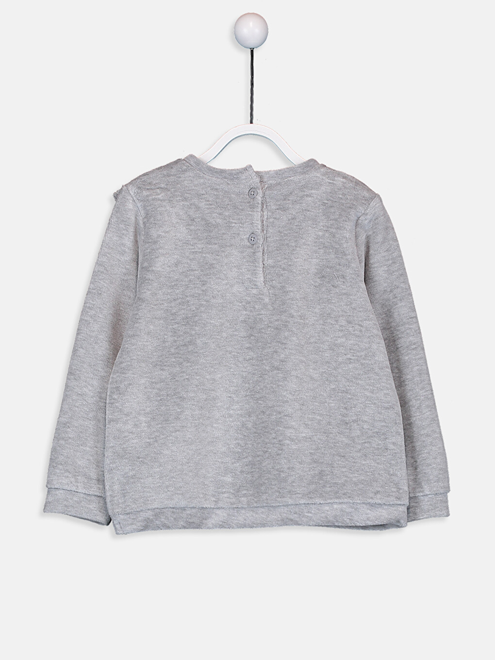Baby Girl Grey Sweatshirt-1