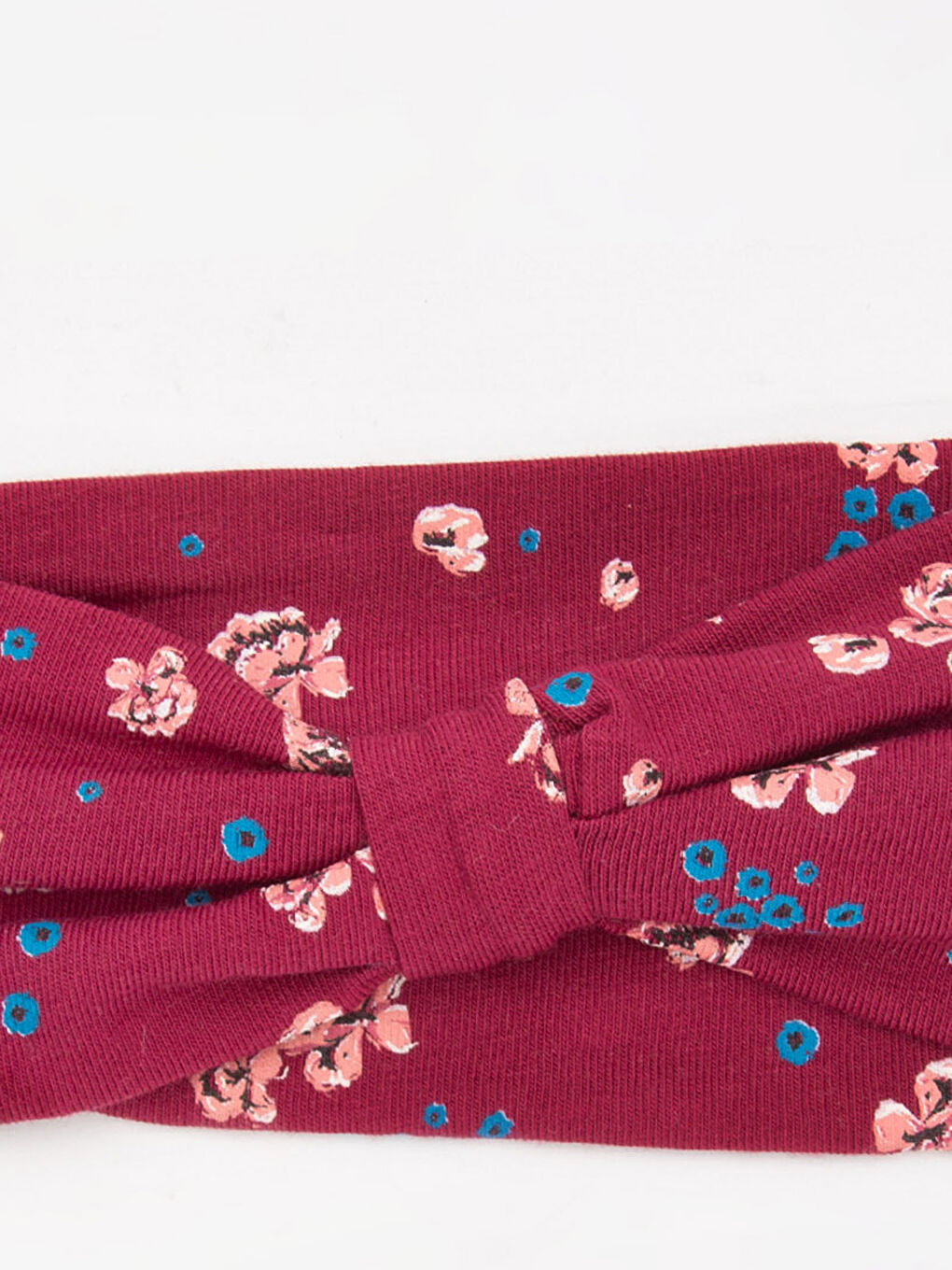 Bandeau ROUGE BORDEAUX Bébé Fille-1