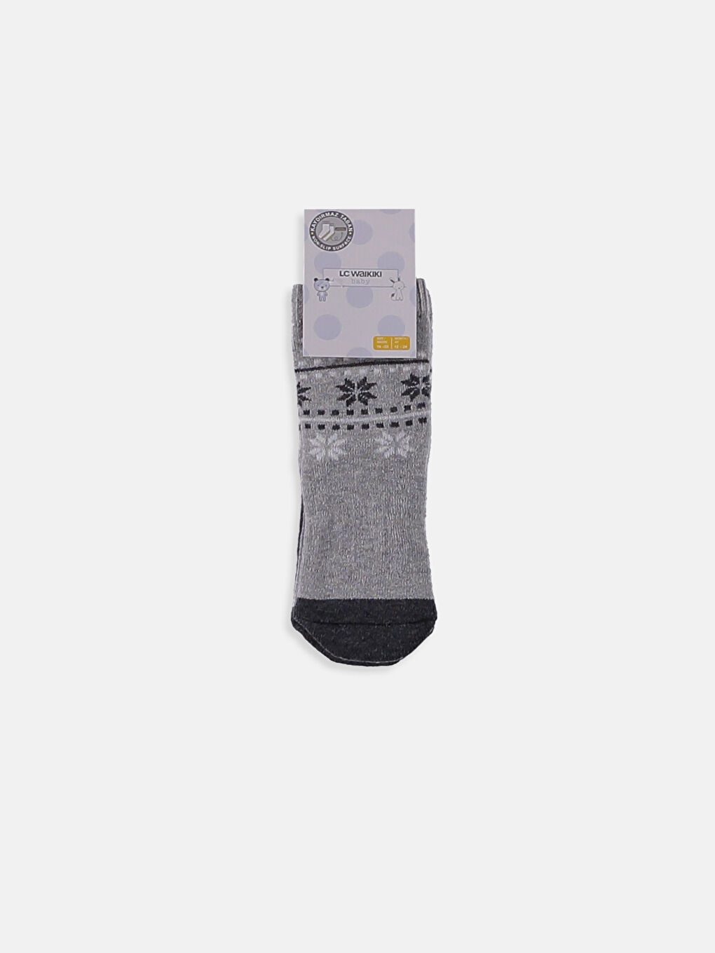 LCW baby Baby Boy GREY Homewear Socks -8WG694Z1-CT3