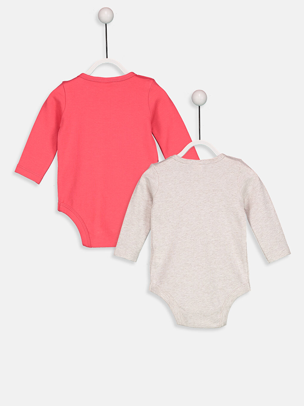 Lot de 2 bodys en coton bébé fille-2