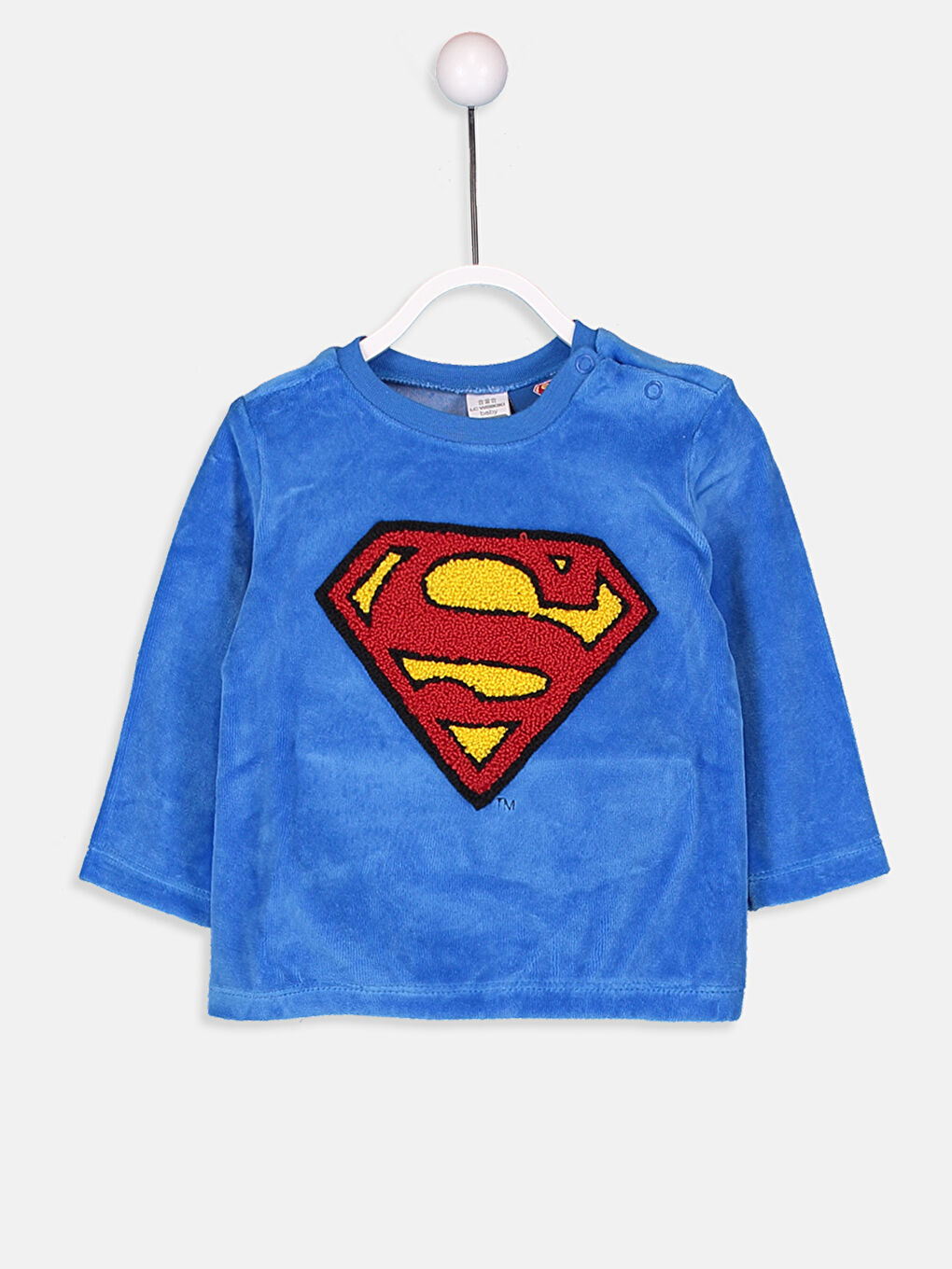 LCW baby Baby Boy Velvet Superman Pajamas Set -8WK122Z1-H9U