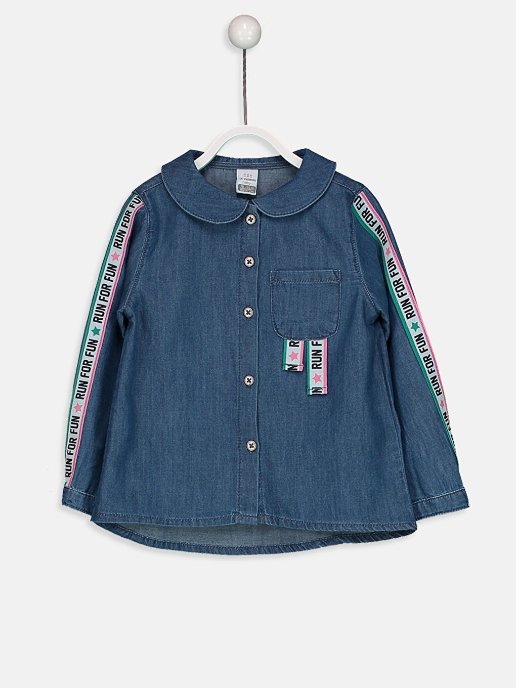 Orta İndigo Rodeo Gömlek