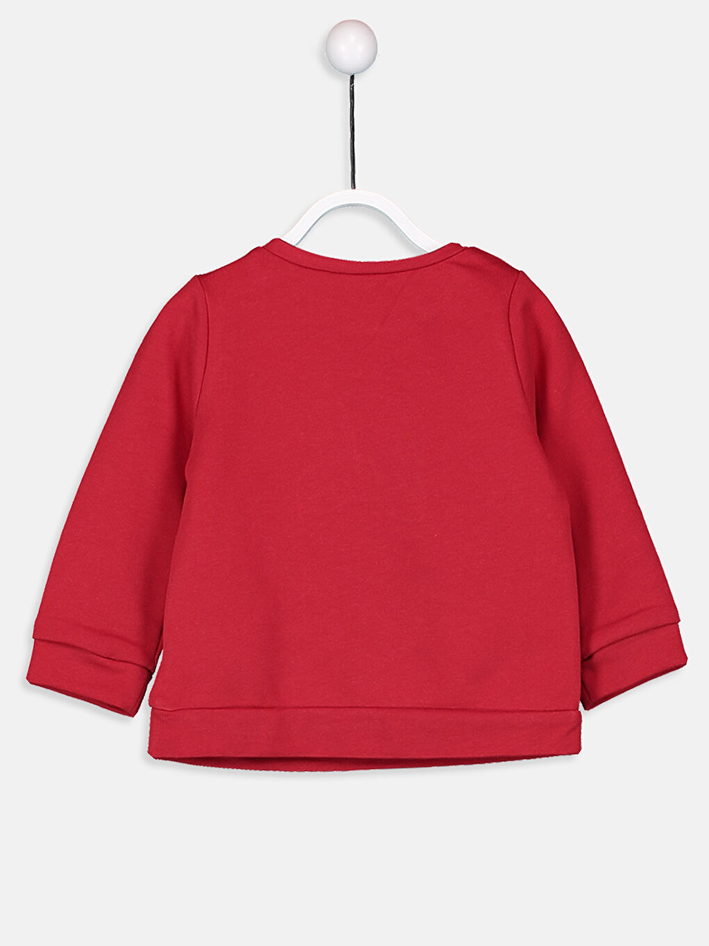 Kırmızı Kız Bebek Mickey Mouse Sweatshirt-1