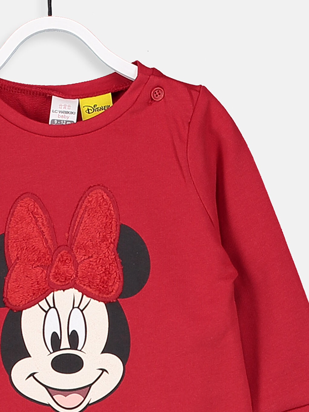 Kırmızı Kız Bebek Mickey Mouse Sweatshirt-2