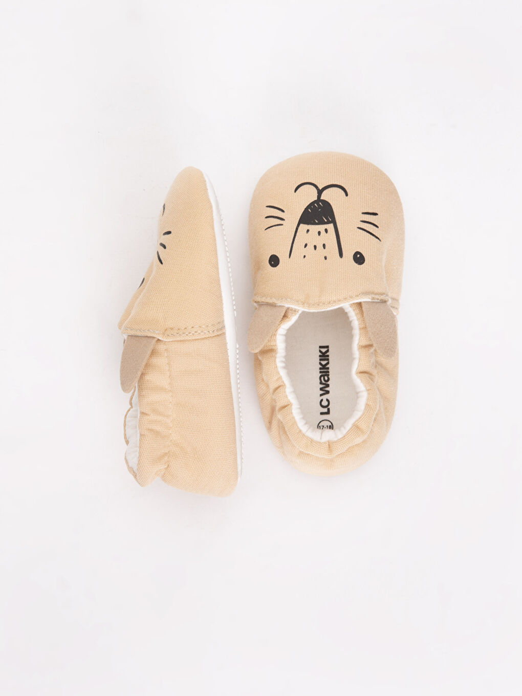 Bej Erkek Bebek Yürüme Öncesi Ayakkabı-1