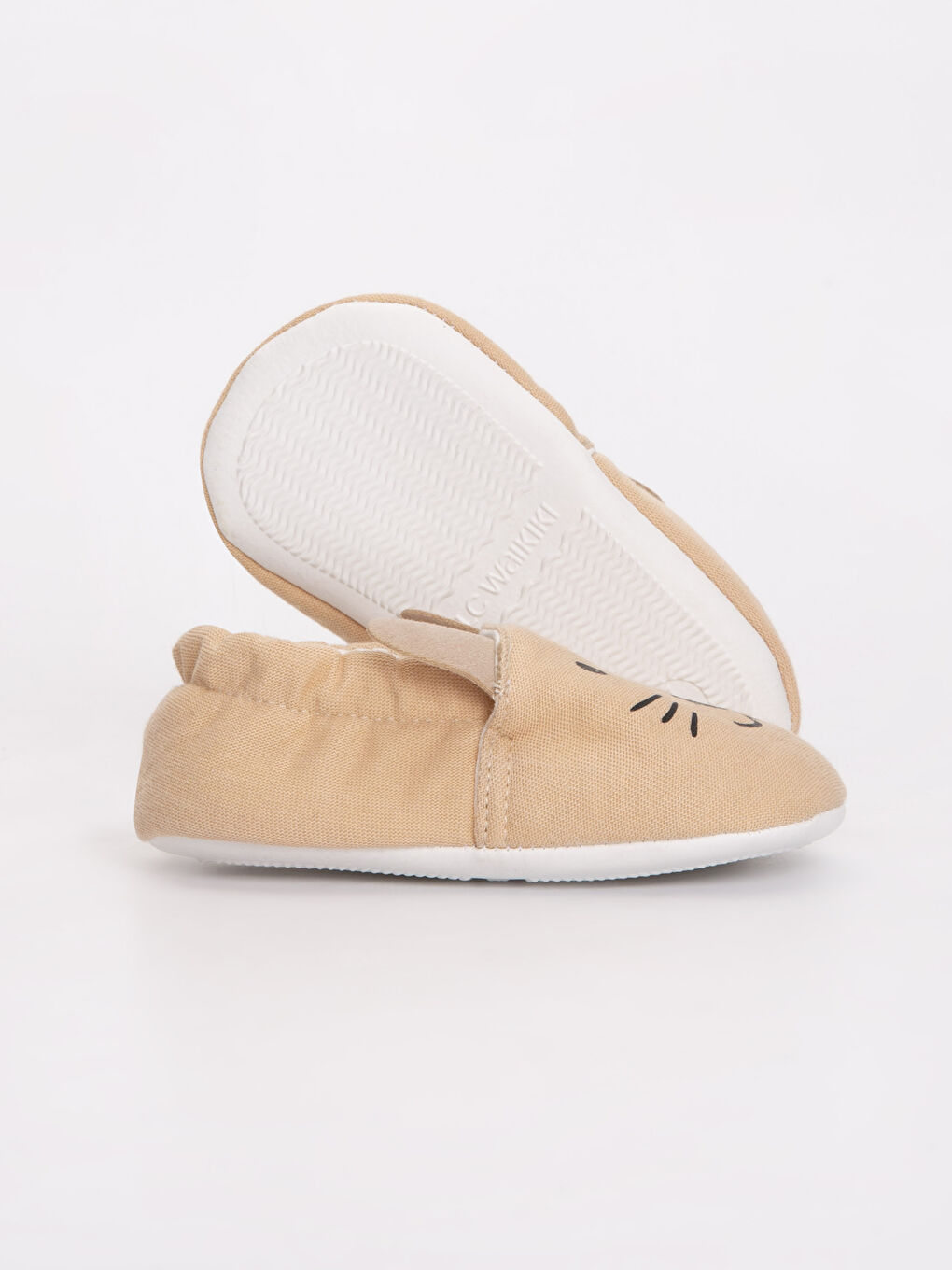 Bej Erkek Bebek Yürüme Öncesi Ayakkabı-2