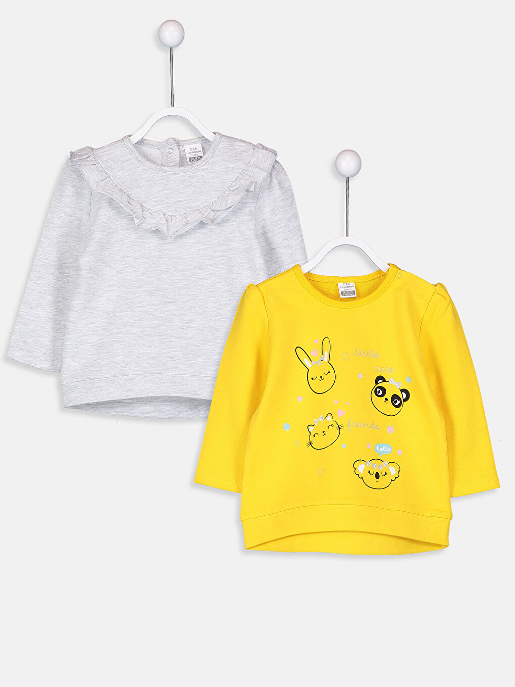 Gri Melanj Çıtçıtlı Body