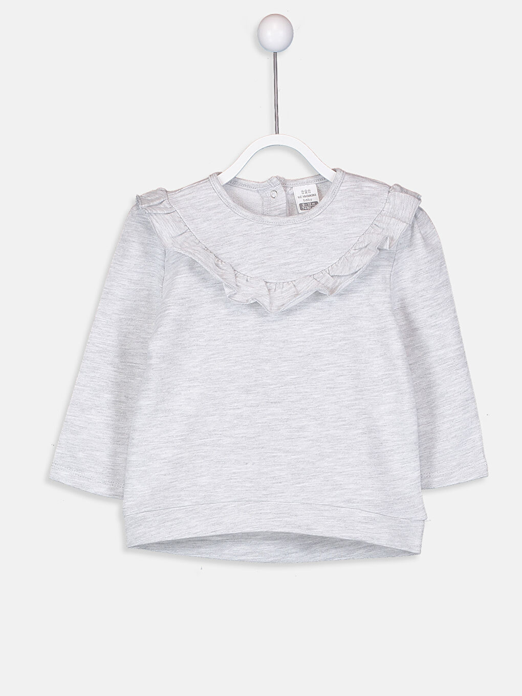 Gri Melanj Çıtçıtlı Body-3