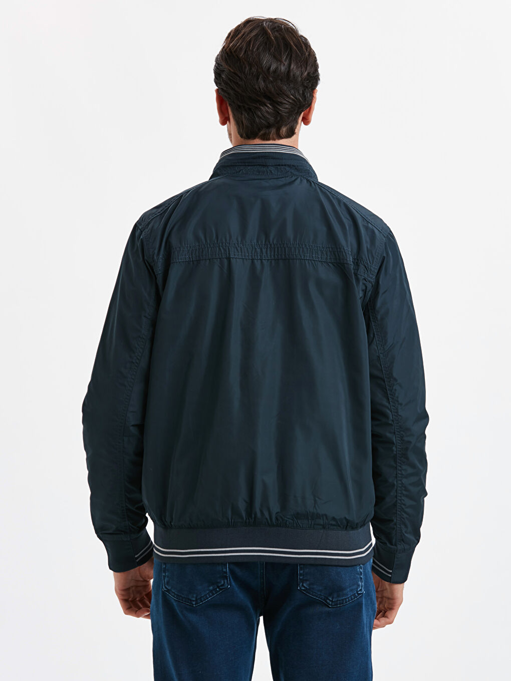 Пальто для чоловіків із звичайною посадкою та коміром-воронкою-2