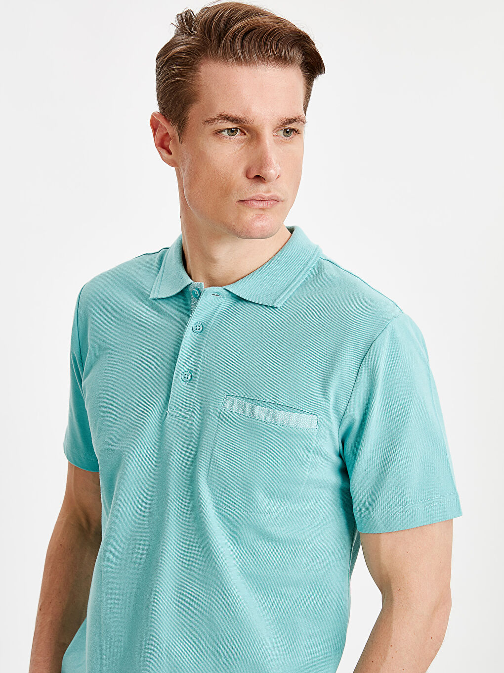 Мужчины Бирюзовый футболка