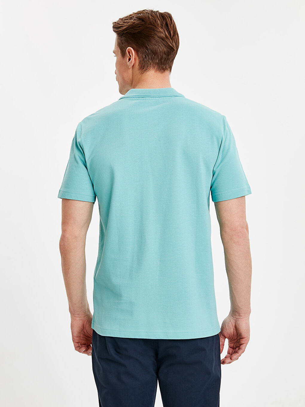Мужчины Бирюзовый футболка-2