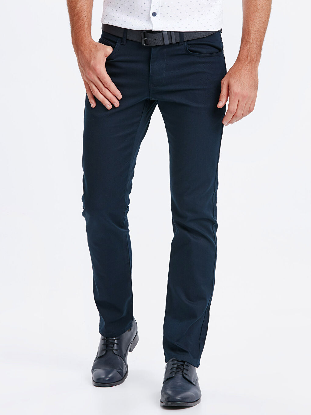 Lacivert Slim Fit Erkek Pantolon-1