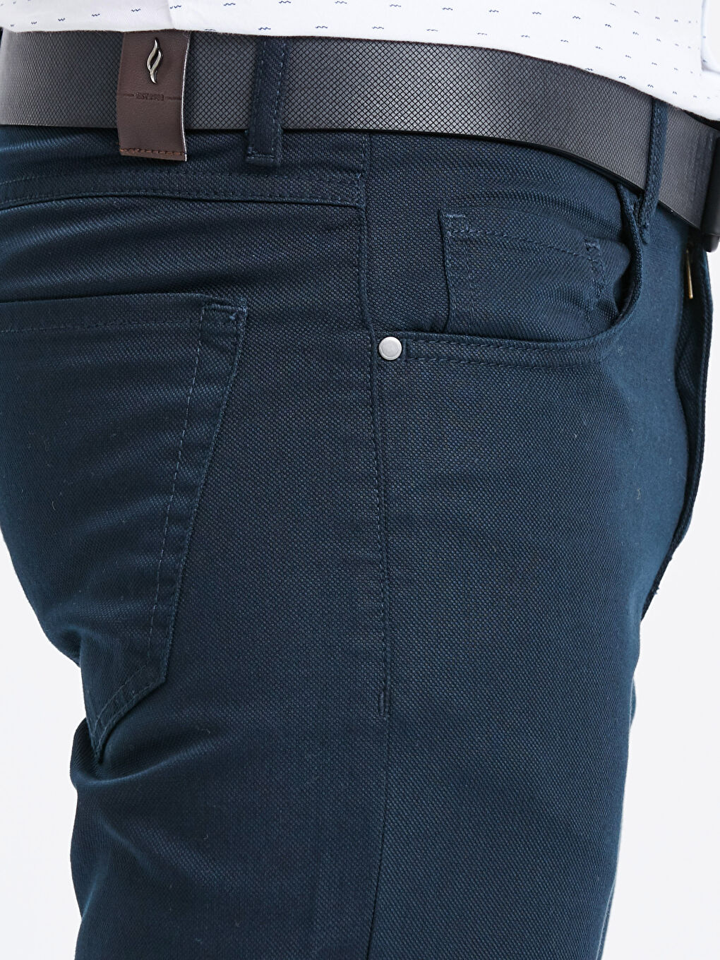 Lacivert Slim Fit Erkek Pantolon-3