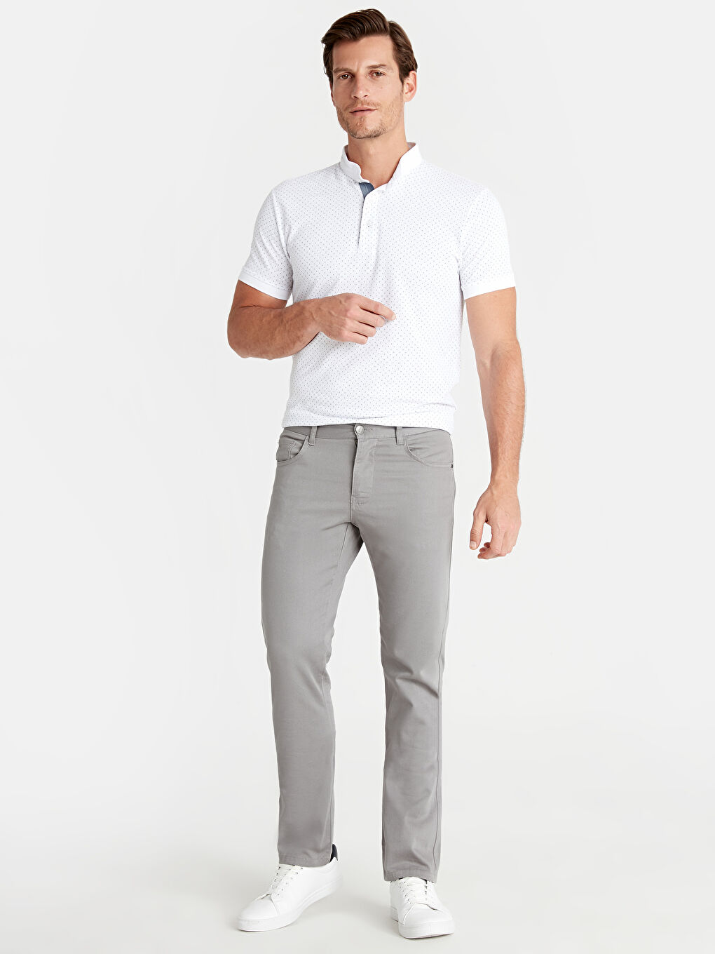 Pantalon chino GRIS Homme