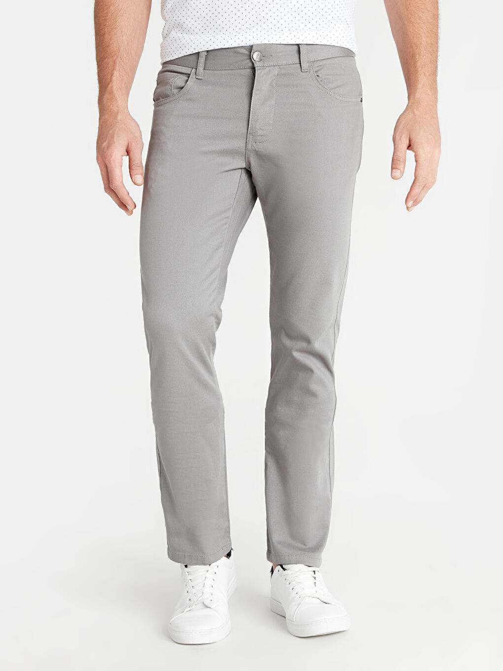 Pantalon chino GRIS Homme-1