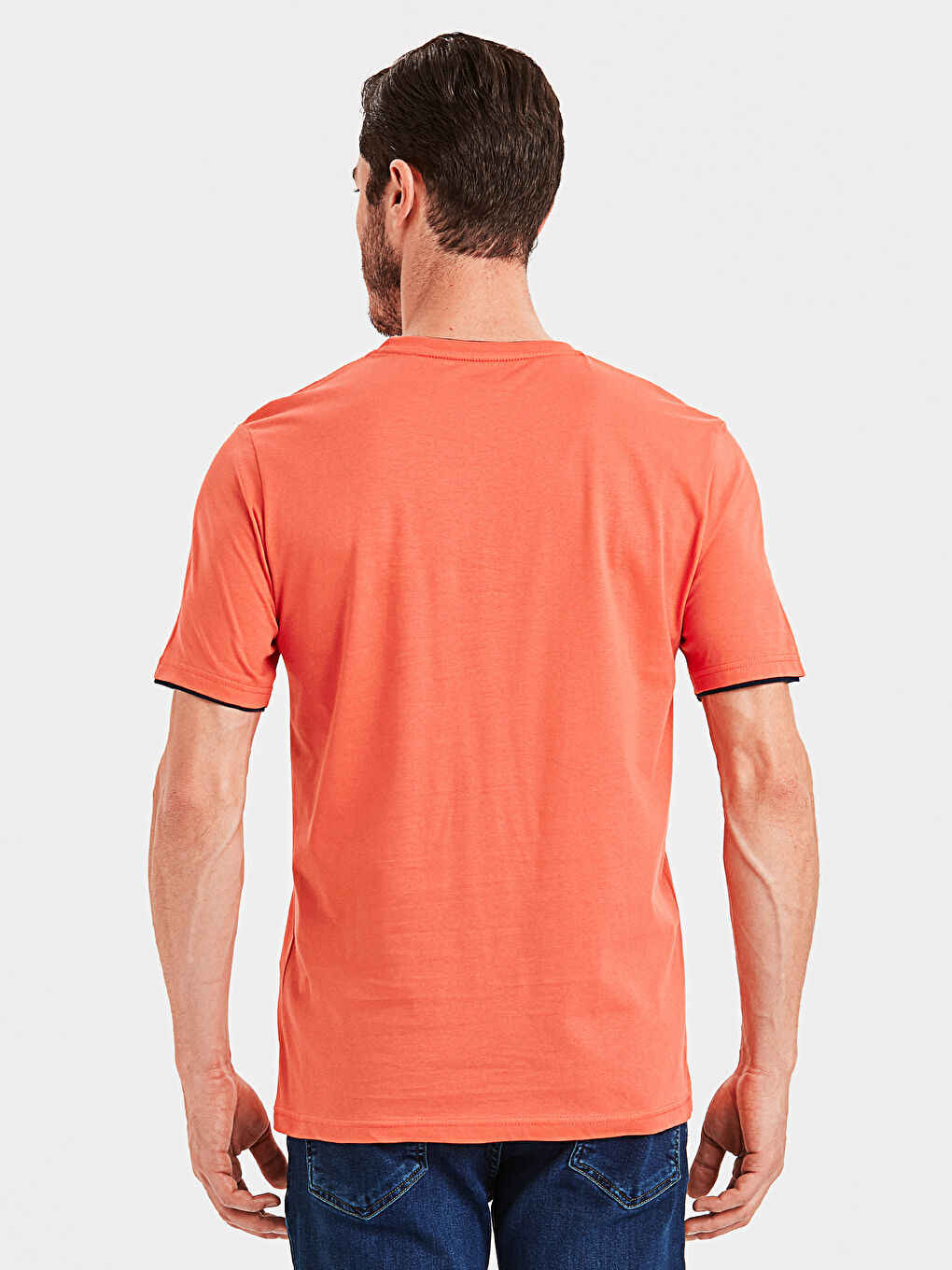 Koyu Mercan Tişört-1