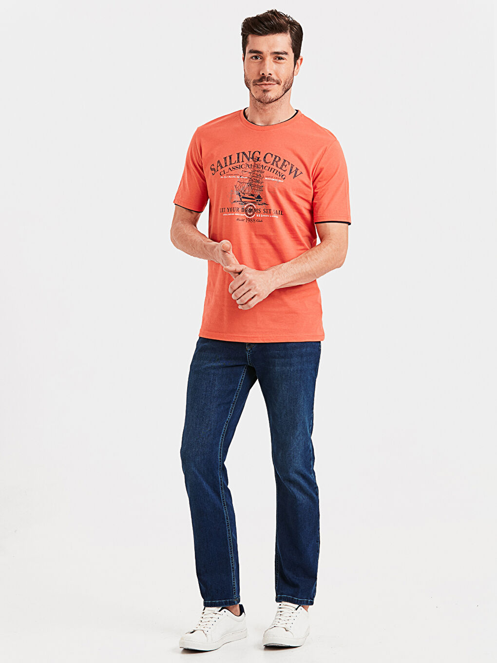 Koyu Mercan Tişört-2