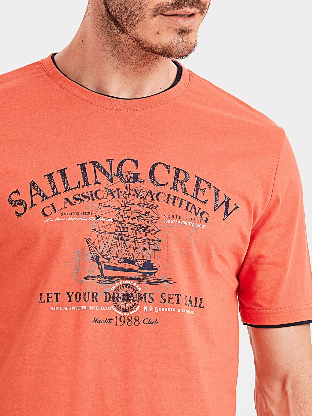 Koyu Mercan Tişört-3