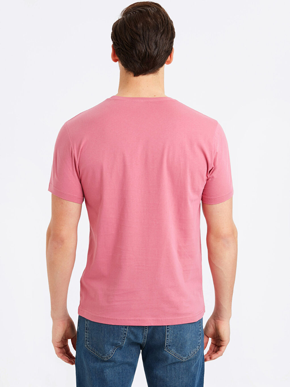 Koyu Gül Pembe Tişört-1