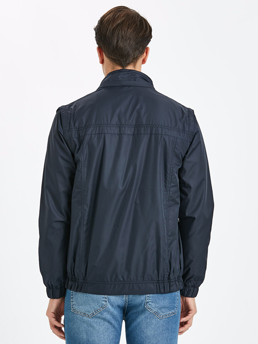 Чоловік ТЕМНО-СИНІЙ Пальто-3