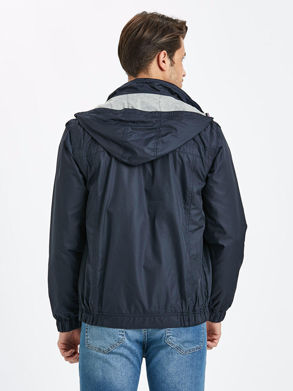 Чоловік ТЕМНО-СИНІЙ Пальто-4