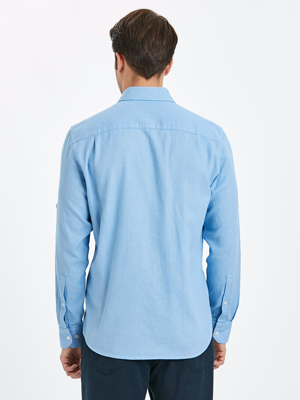 قميص أزرق فاتح رجال-1