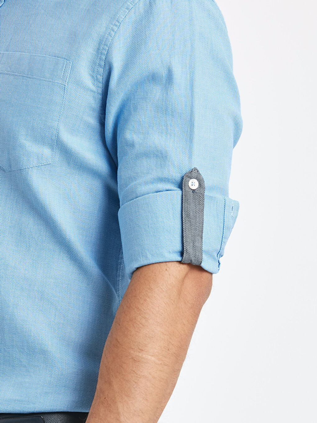 قميص أزرق فاتح رجال-3