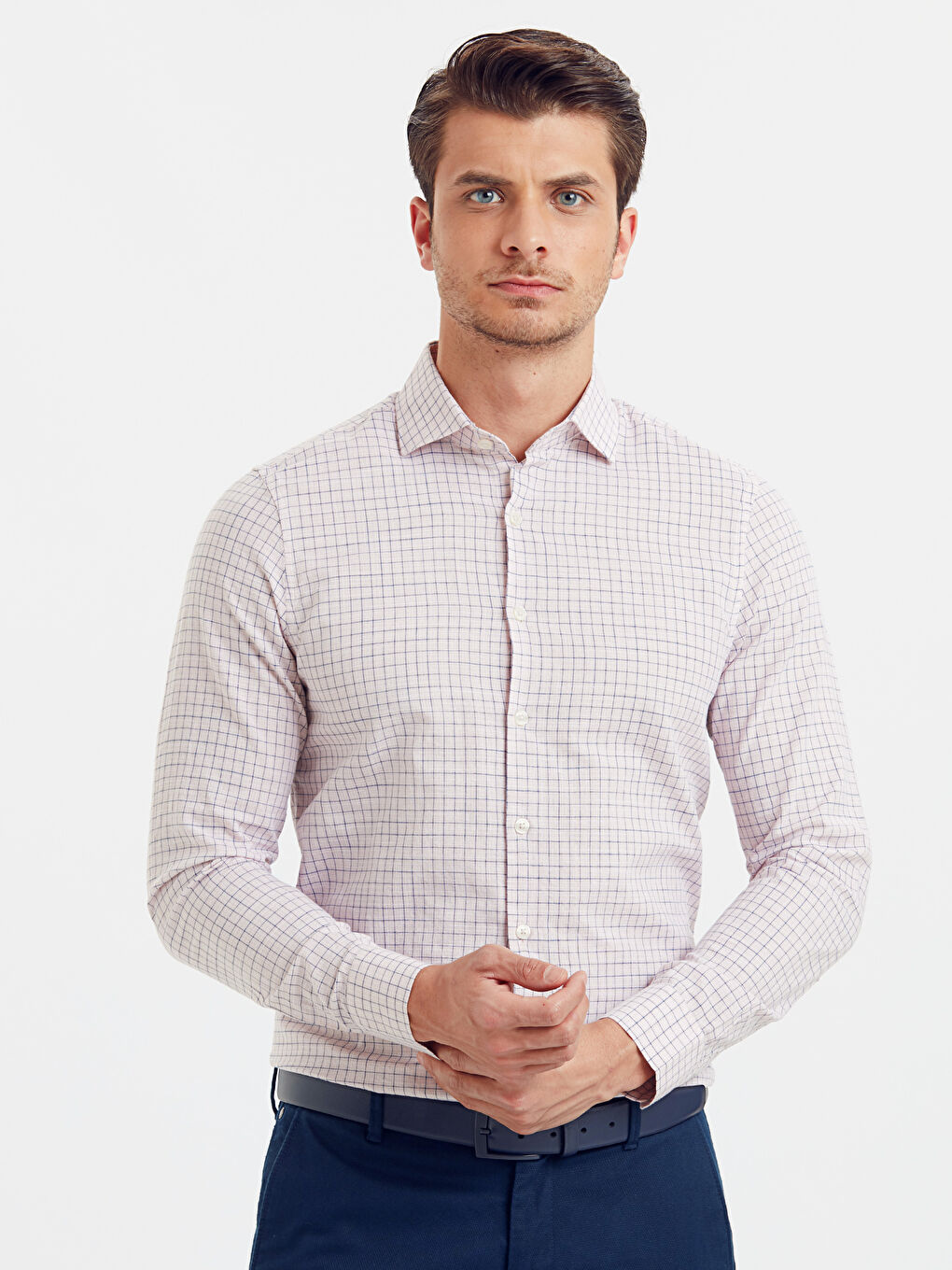 LCWAIKIKI Classic Man PINK Shirt -9S0541Z8-E7U