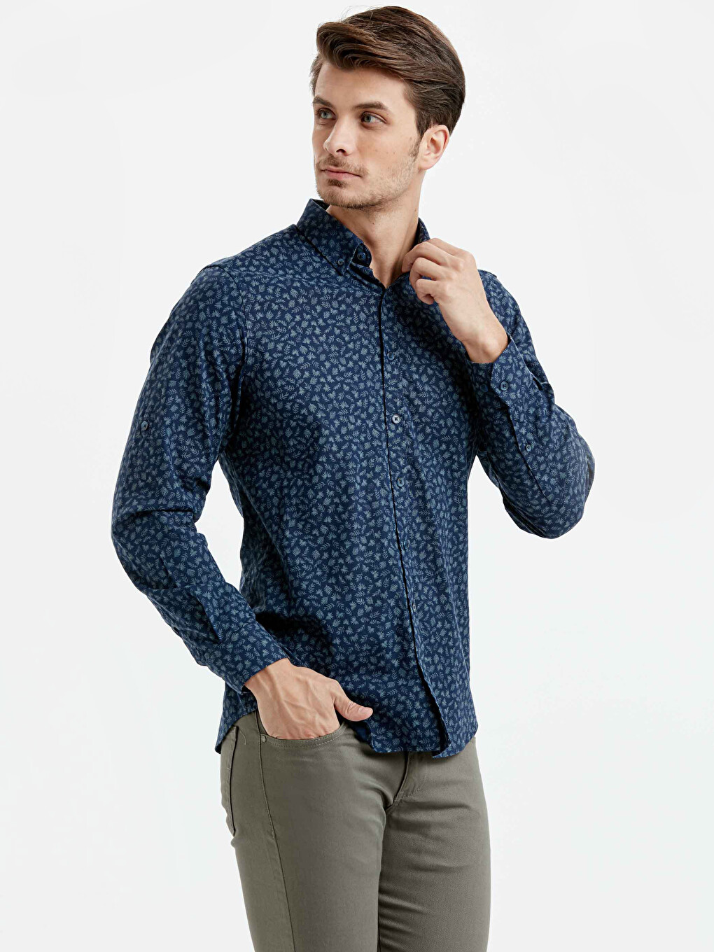 Man Navy Shirt