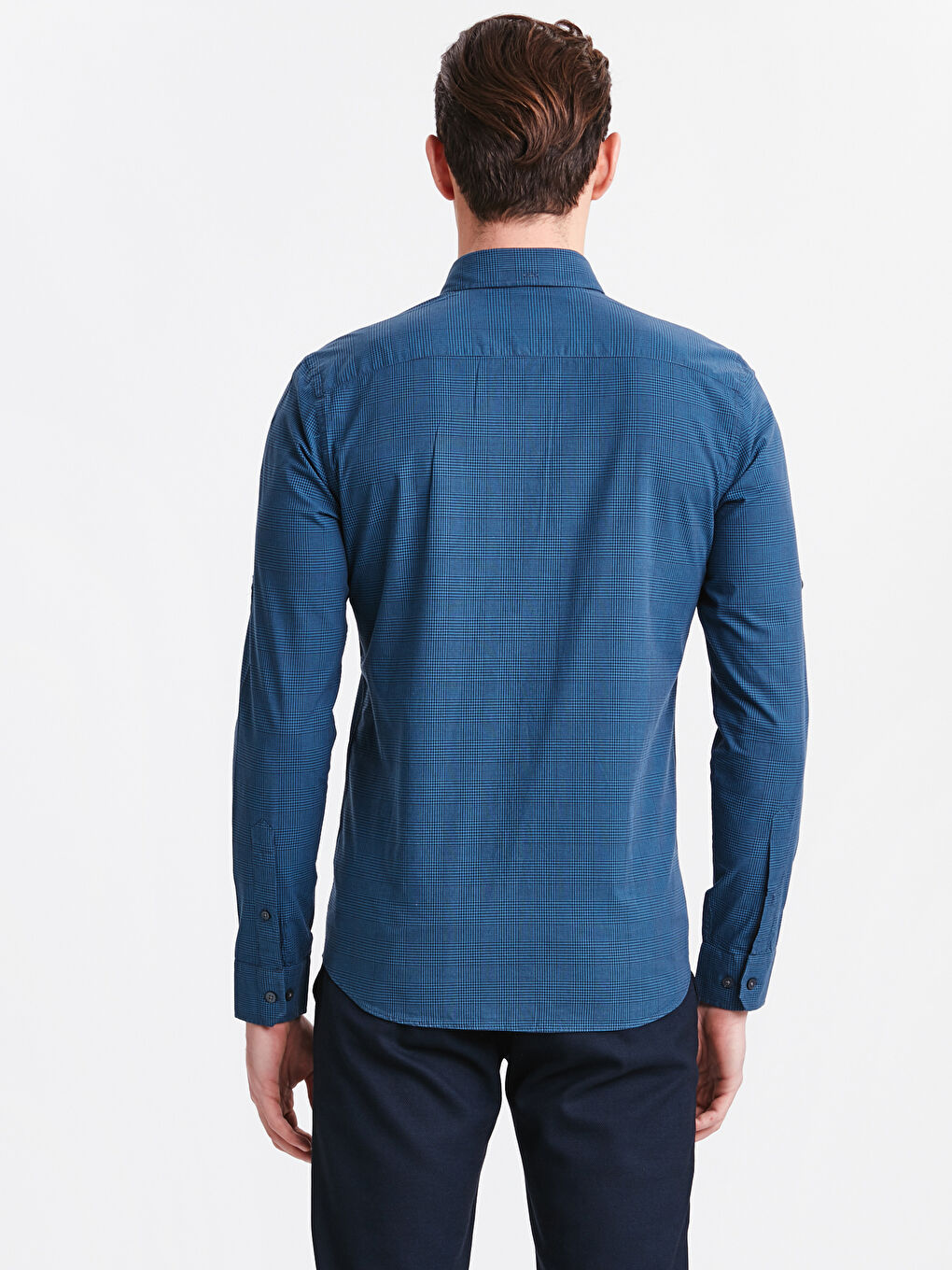 قميص نيلي راجل-1