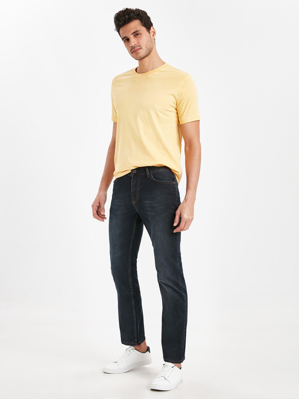 790 Свободный Крой Мужское Джинсы