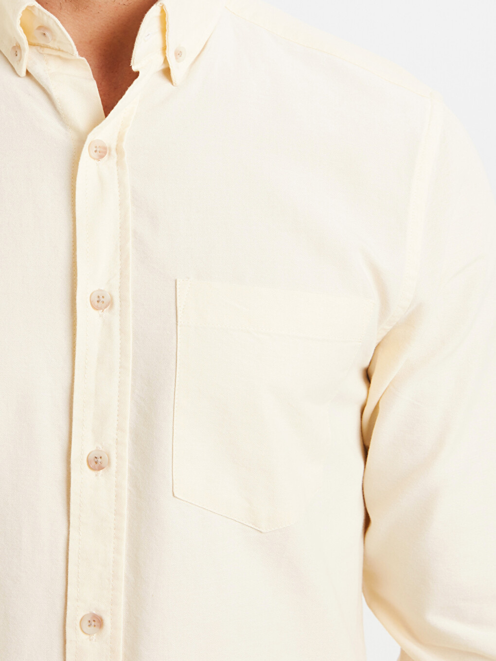 Regular Fit Long Sleeve Oxford Shirt-3