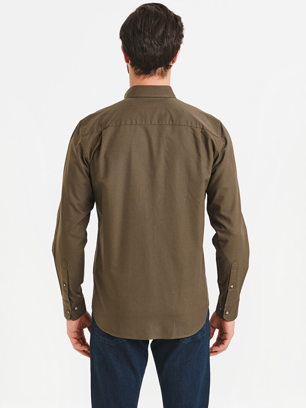 Chemise Oxford à Manches Longues Coupe Régulière-1