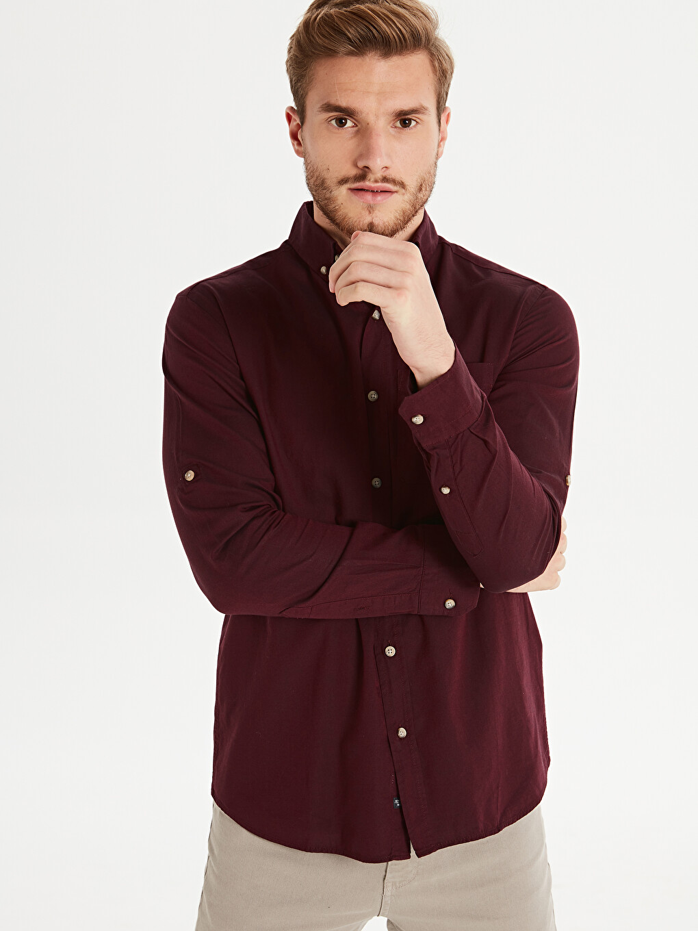 Regular Fit Long Sleeve Oxford Shirt