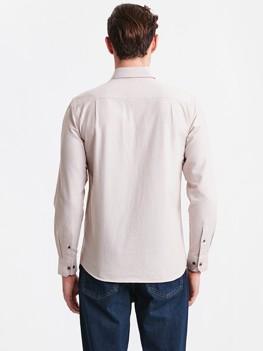 Regular Fit Long Sleeve Oxford Shirt-1