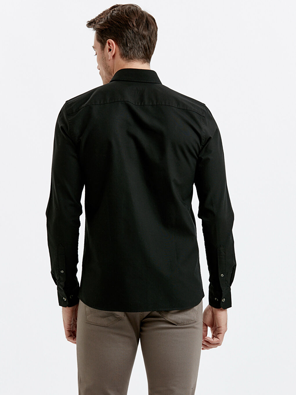 قميص اسود رجال-1