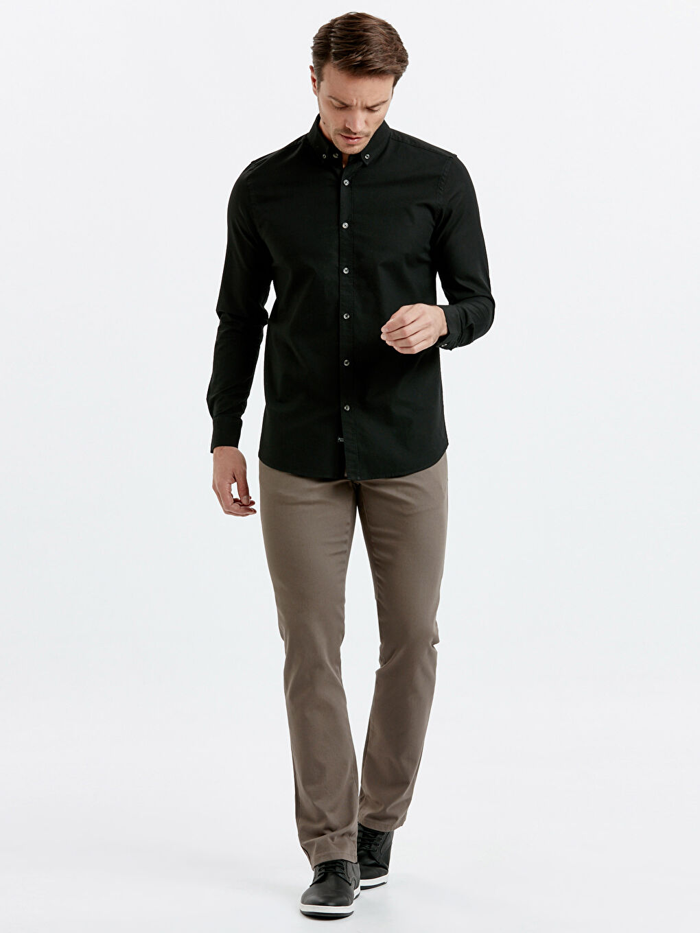 قميص اسود رجال-2