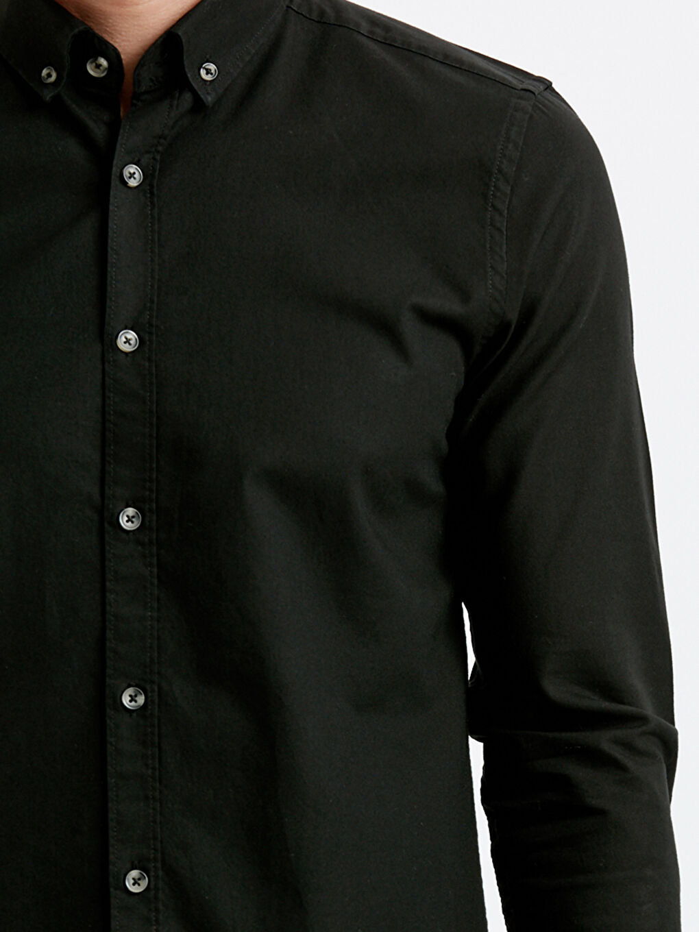 قميص اسود رجال-3