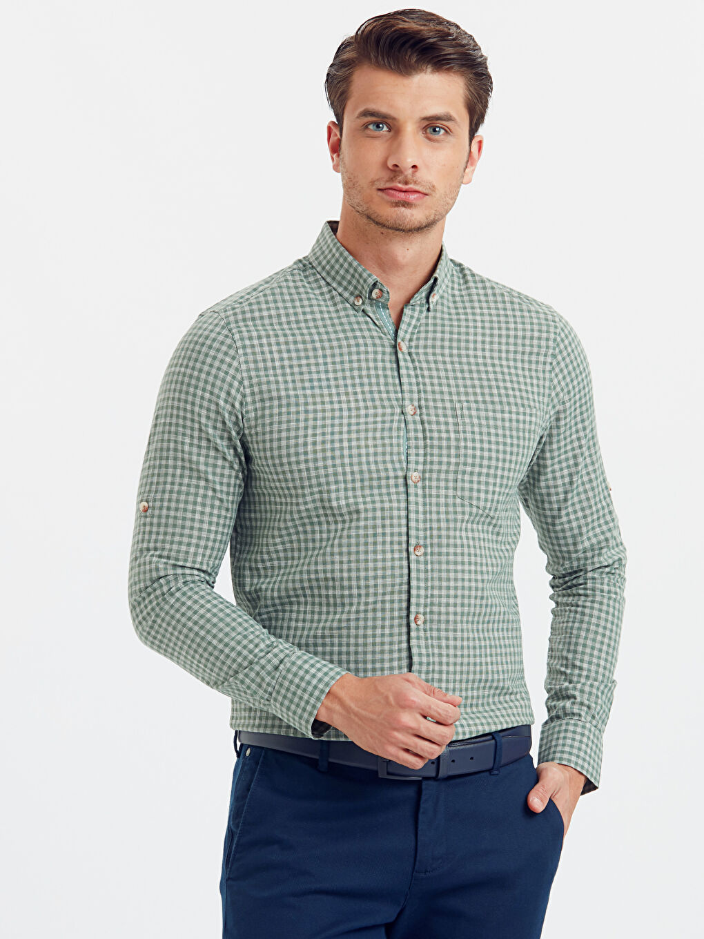 قميص اخضر رجال