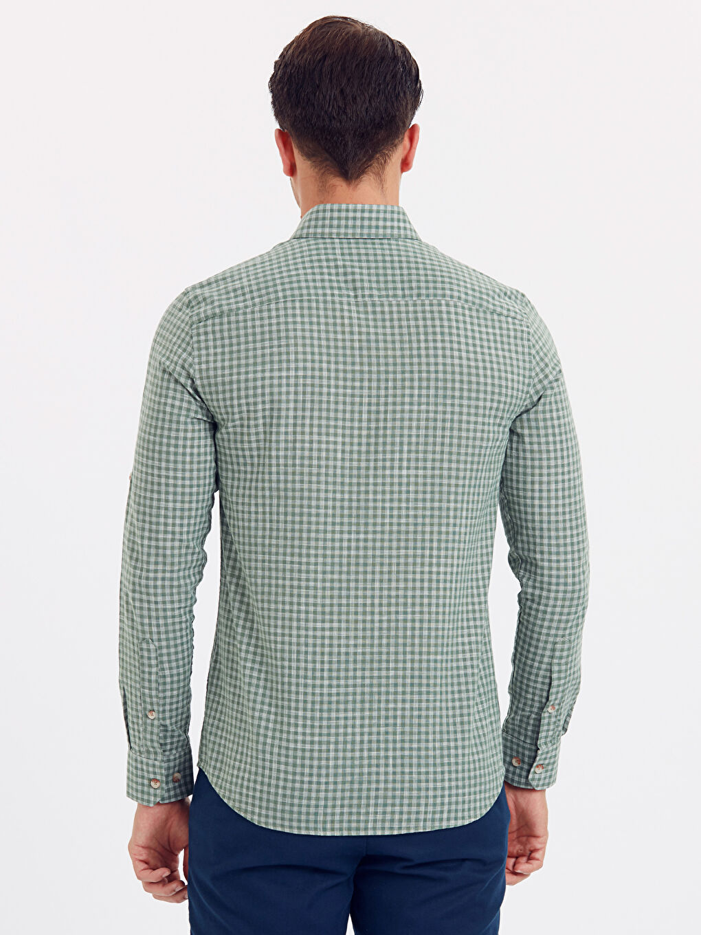 قميص اخضر رجال-1