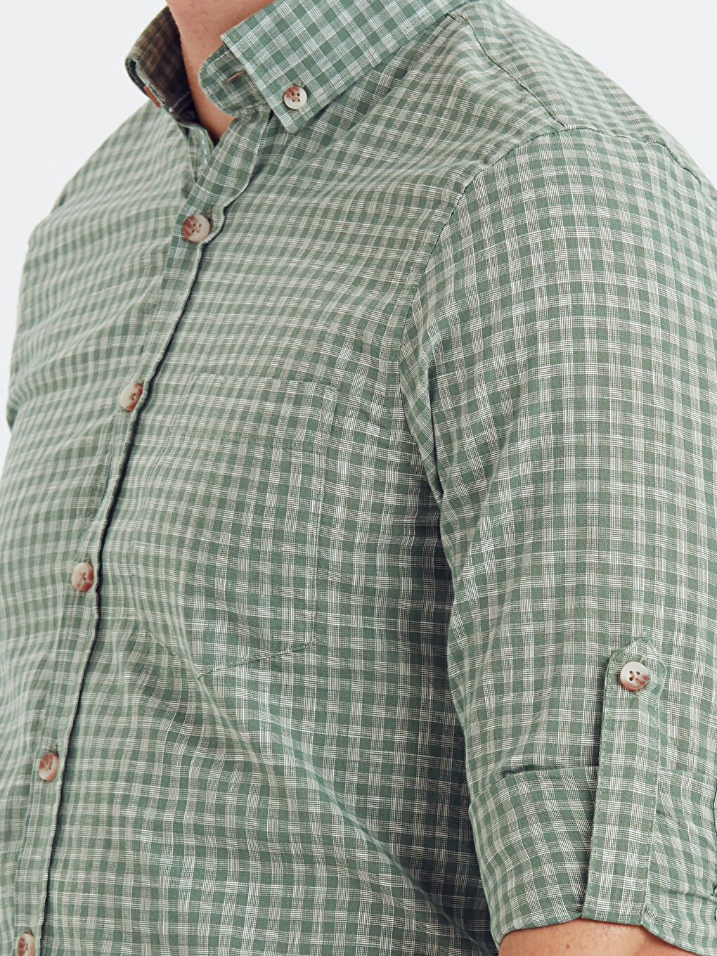 قميص اخضر رجال-3