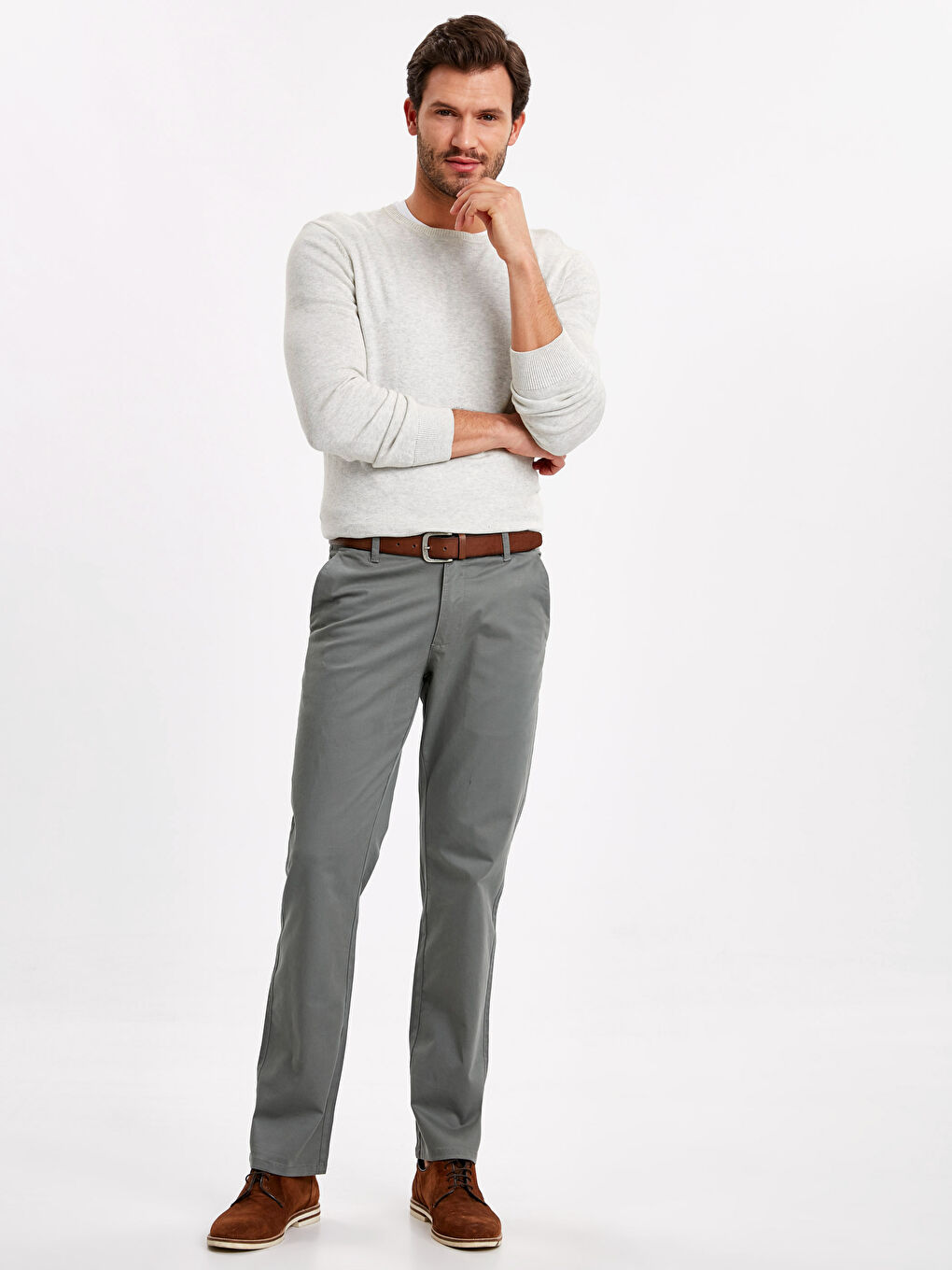 Açık Haki Chino Pantolon