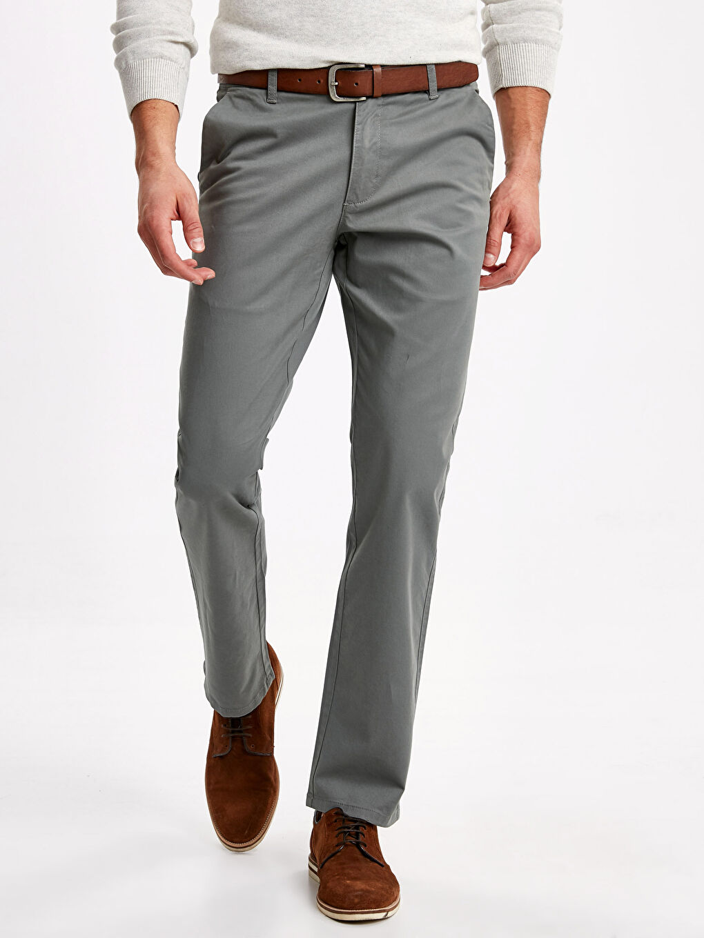 Açık Haki Chino Pantolon-1