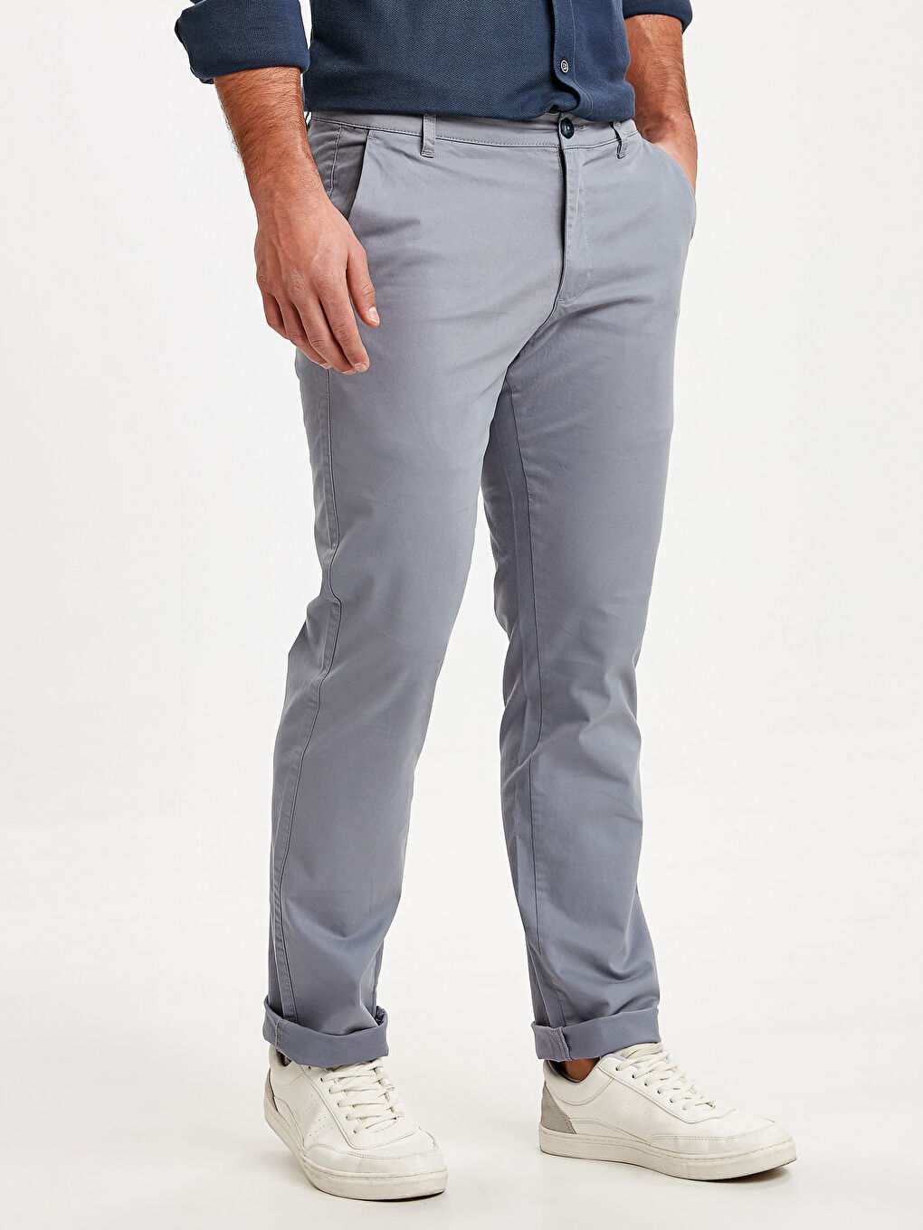 Pantalon chino GRIS Homme-1