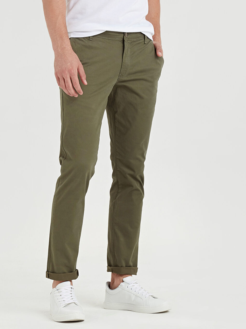 Man KHAKI Chino Trousers-1