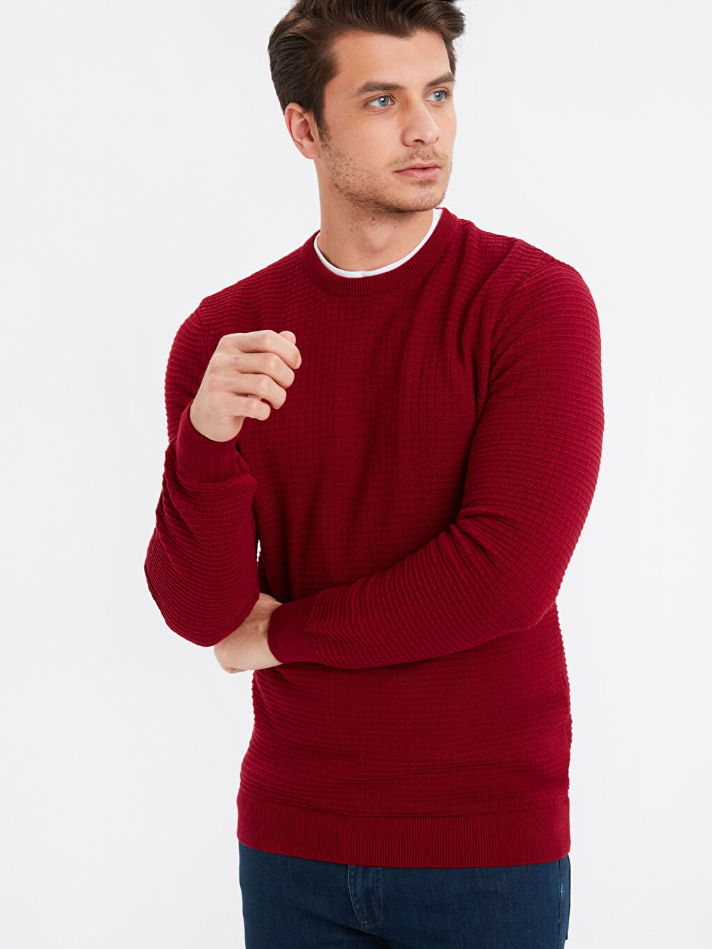 LC Waikiki Man RED Sweater -9S1133Z8-EFX