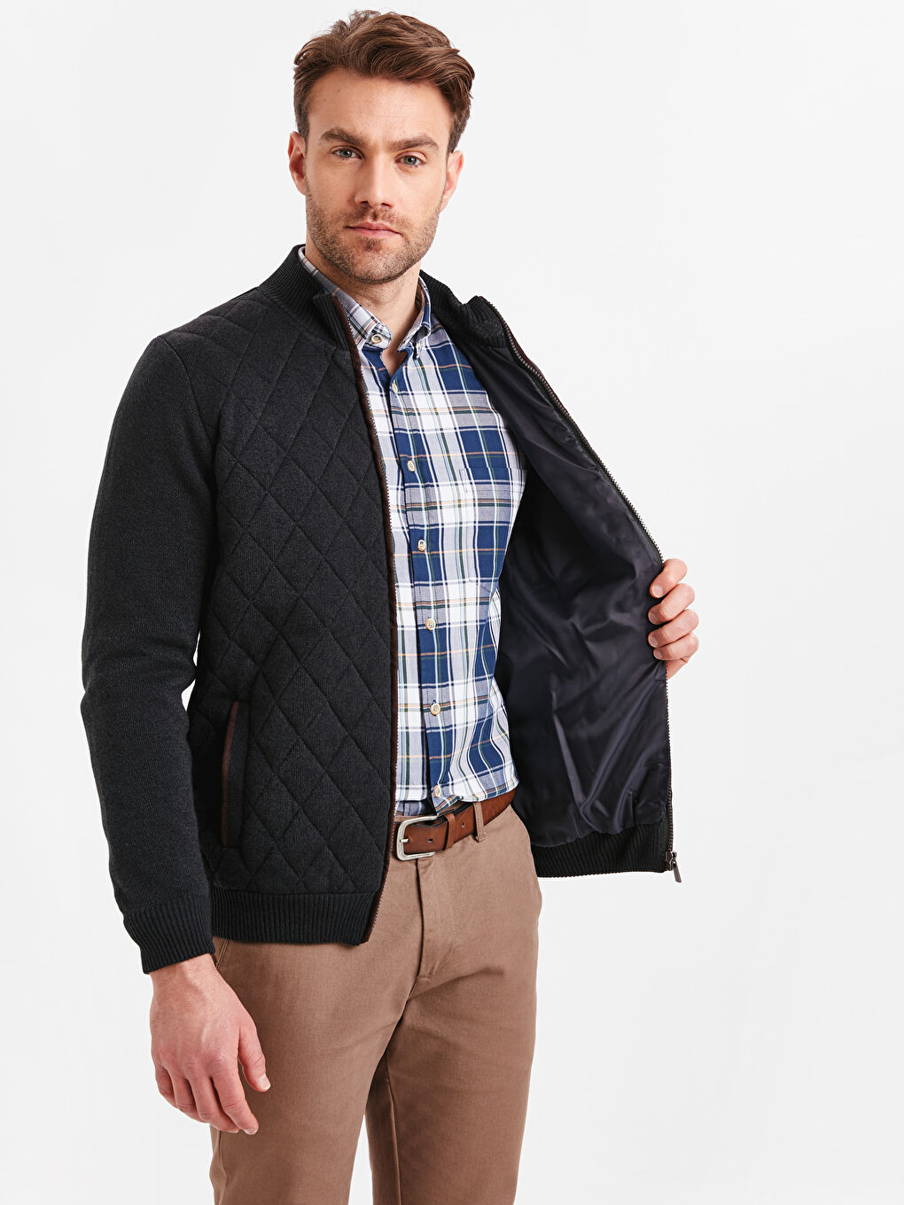 Man GREEN Cardigan-1